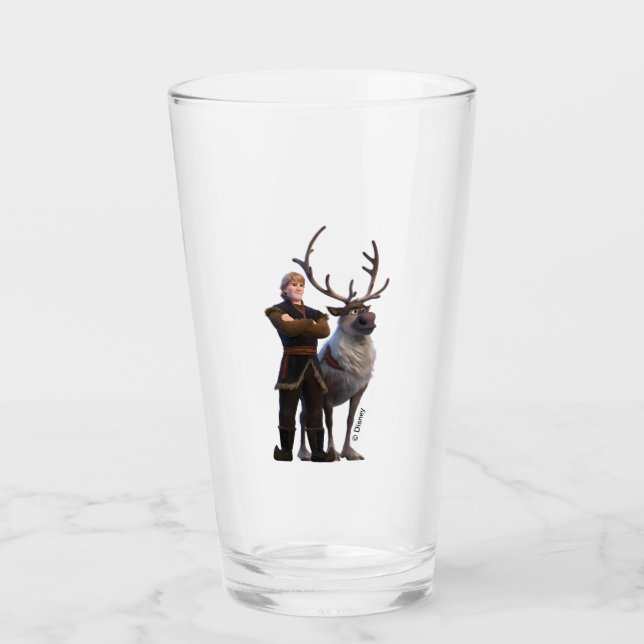 Frozen 2 | Kristoff & Sven - Best Friends Glass (Front)