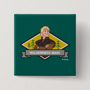 Frozen 2   Kristoff - Wilderness Man 2 Inch Square Button