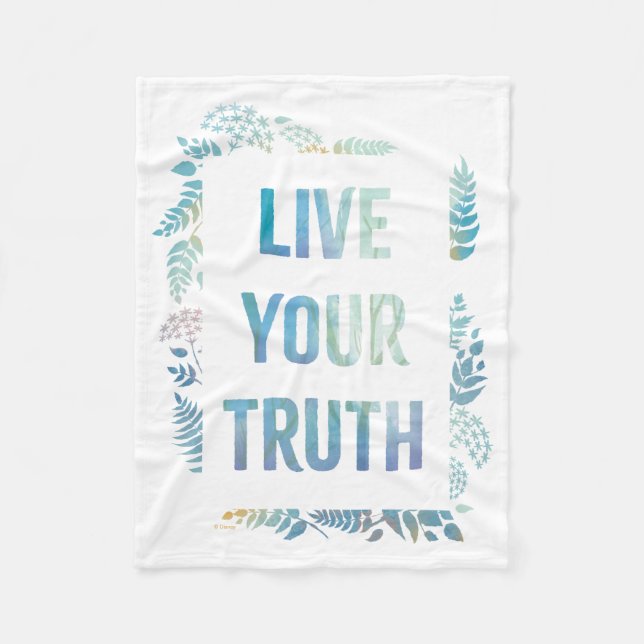 Frozen 2: Live Your Truth Fleece Blanket (Front)