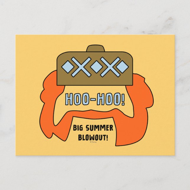 Frozen 2 | Oaken "Big Summer Blowout!" Beard Postcard (Front)