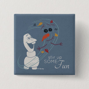 Frozen 2: Olaf And The Wind 2 Inch Square Button