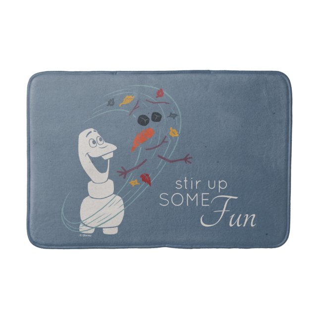 Frozen 2: Olaf And The Wind Bath Mat (Front)