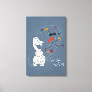 Frozen 2: Olaf And The Wind Canvas Print
