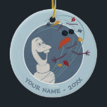 Frozen 2: Olaf And The Wind Ceramic Ornament<br><div class="desc">Frozen 2 | Olaf smiles in surprise as a gust of wind removes his coal,  carrot,  and twigs in order to form a face that smiles back at him with open arms!</div>