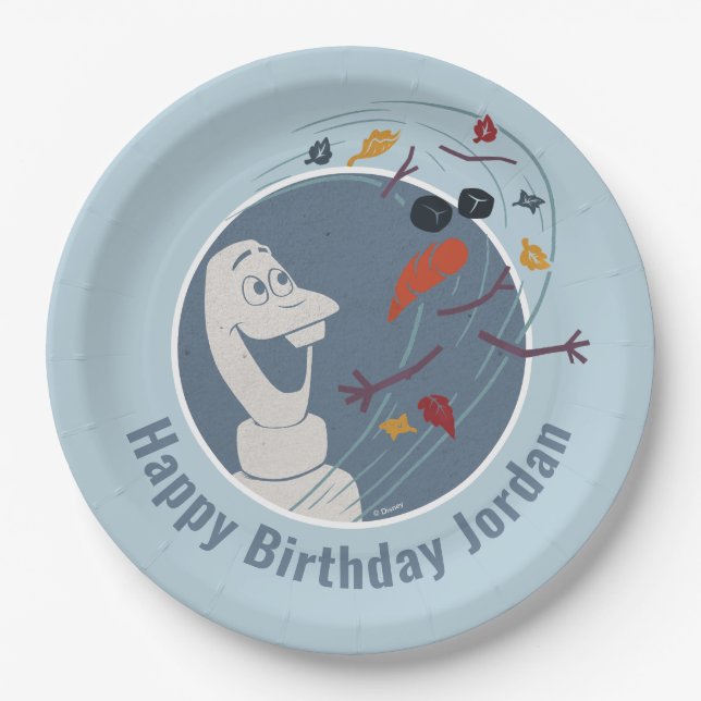 Frozen 2: Olaf And The Wind Paper Plate (Front)