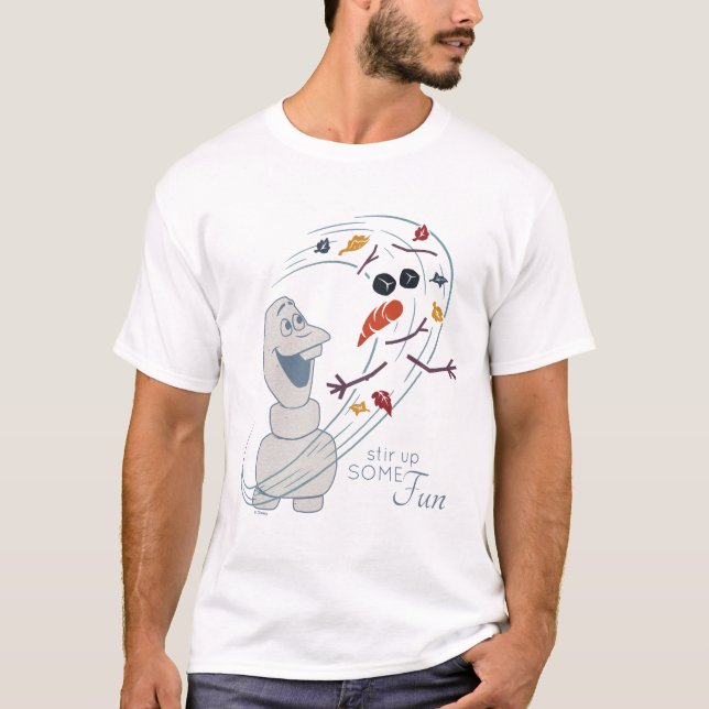 Frozen 2: Olaf And The Wind T-Shirt (Front)