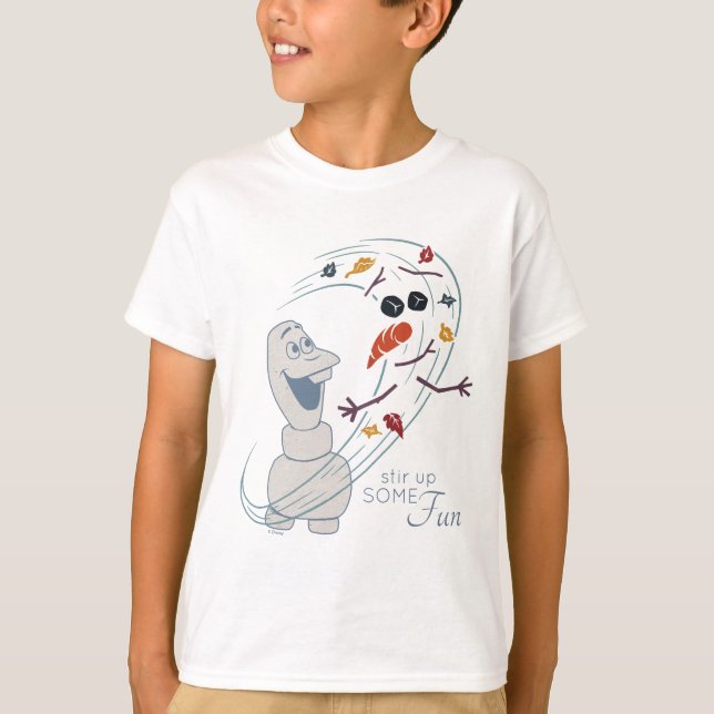 Frozen 2: Olaf And The Wind T-Shirt (Front)