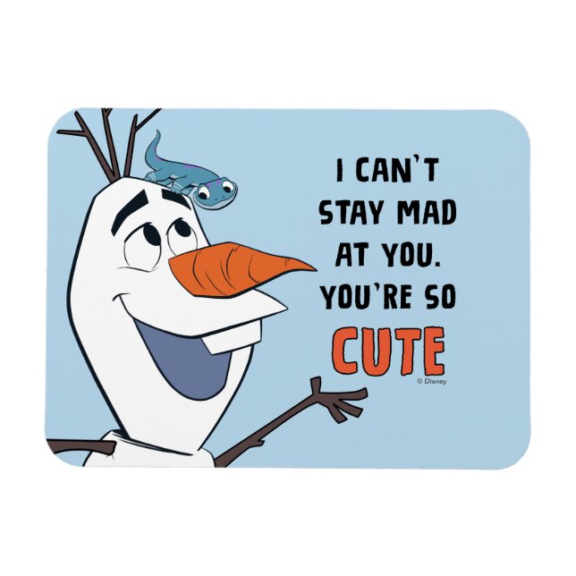 Frozen 2 | Olaf & Bruni "I Can't Stay Mad At You" Magnet (Horizontal)