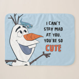 Frozen 2   Olaf & Bruni "I Can't Stay Mad At You" Sherpa Blanket