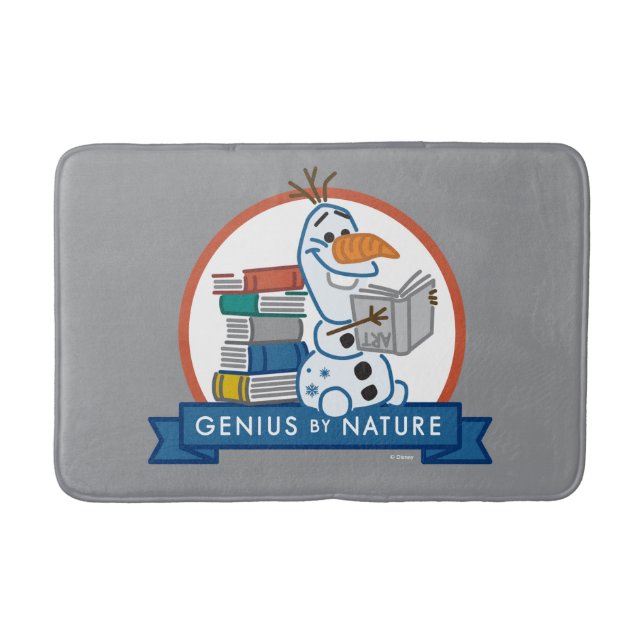 Frozen 2 | Olaf - Genius by Nature Badge Bath Mat (Front)