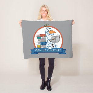 Frozen 2   Olaf - Genius by Nature Badge Fleece Blanket