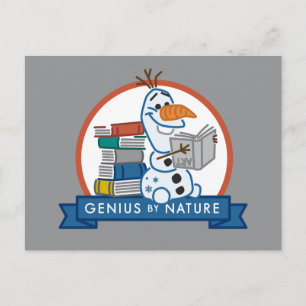 Frozen 2   Olaf - Genius by Nature Badge Postcard