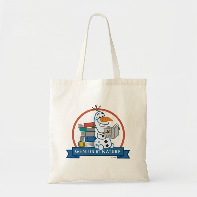 Frozen 2 | Olaf - Genius by Nature Badge Tote Bag (Front)