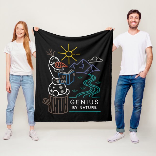 Frozen 2 | Olaf - Genius by Nature Fleece Blanket (In Situ)