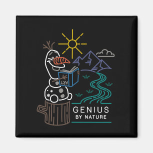 Frozen 2   Olaf - Genius by Nature Magnet