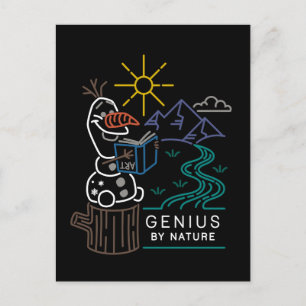 Frozen 2   Olaf - Genius by Nature Postcard