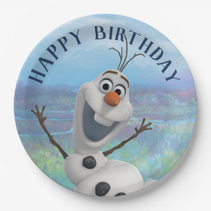 Frozen 2 - Olaf Happy Birthday Paper Plate
