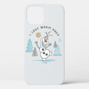 Frozen 2   Olaf "I Love Warm Hugs" Sketch iPhone 12 Case