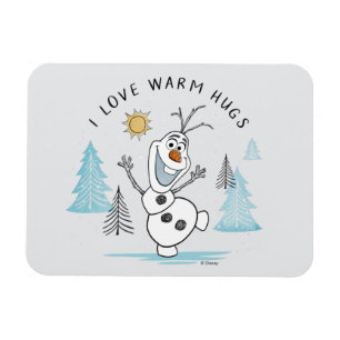 Frozen 2   Olaf "I Love Warm Hugs" Sketch Magnet