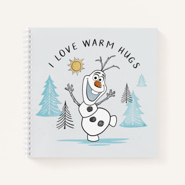 Frozen 2 | Olaf "I Love Warm Hugs" Sketch Notebook (Front)