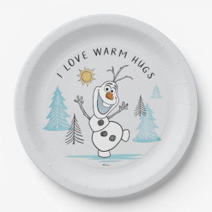 Frozen 2   Olaf "I Love Warm Hugs" Sketch Paper Plate