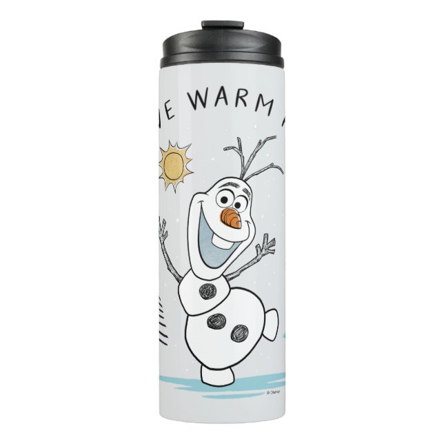 Frozen 2 | Olaf "I Love Warm Hugs" Sketch Thermal Tumbler (Front)
