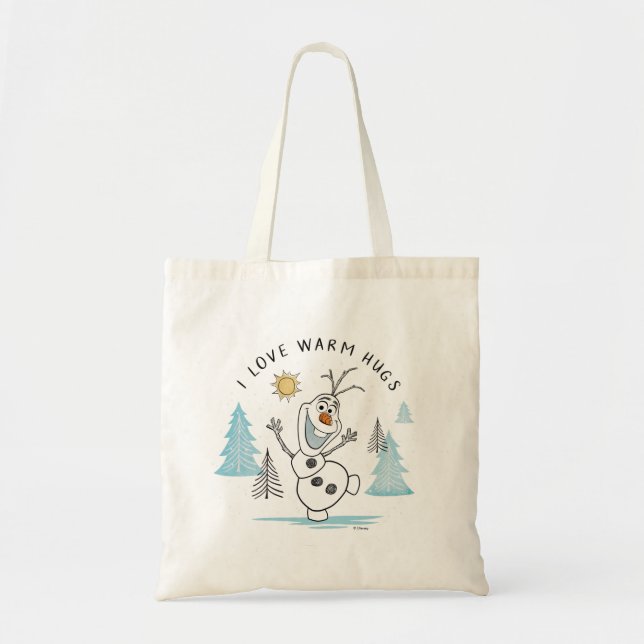 Frozen 2 | Olaf "I Love Warm Hugs" Sketch Tote Bag (Front)