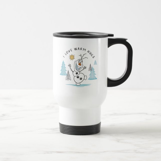 Frozen 2 | Olaf "I Love Warm Hugs" Sketch Travel Mug (Right)