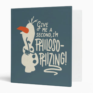 Frozen 2: Olaf I'm Philosophizing! Binder
