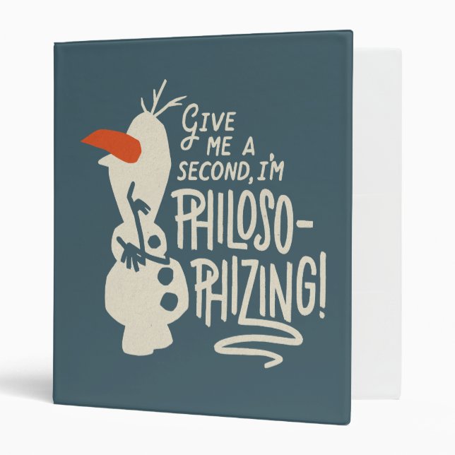 Frozen 2: Olaf | I'm Philosophizing! Binder (Front/Inside)