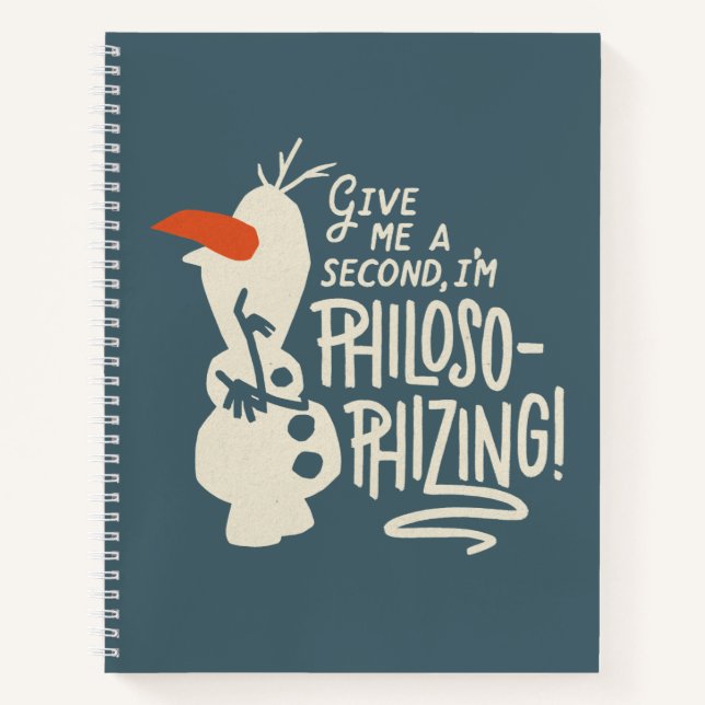 Frozen 2: Olaf | I'm Philosophizing! Notebook (Front)