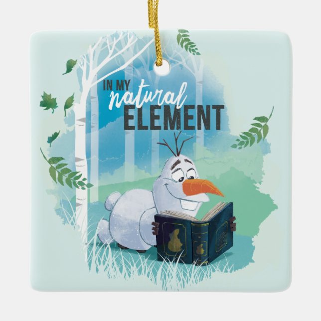 Frozen 2: Olaf | In My Natural Element Ceramic Ornament (Front)