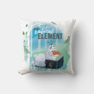 Frozen 2: Olaf In My Natural Element Throw Pillow