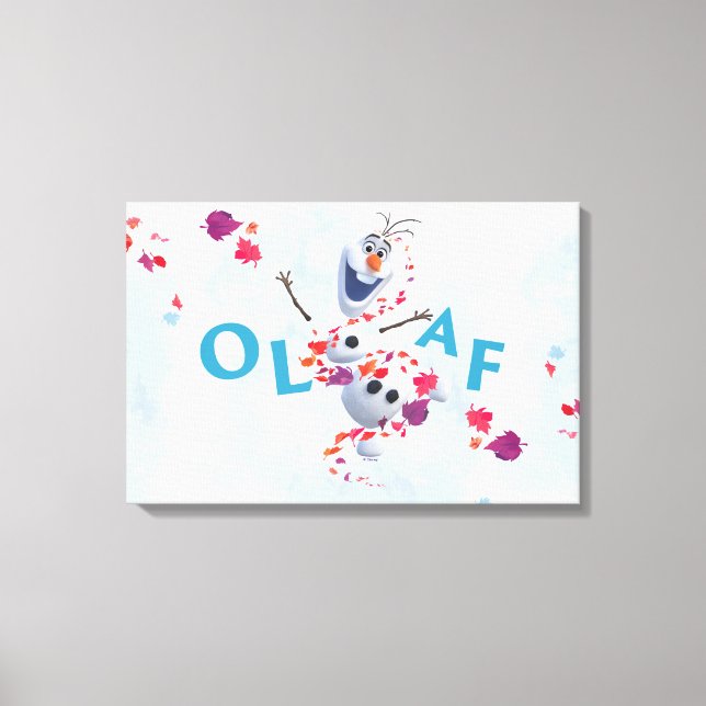 Frozen 2: Olaf In The Breeze Canvas Print (Front)