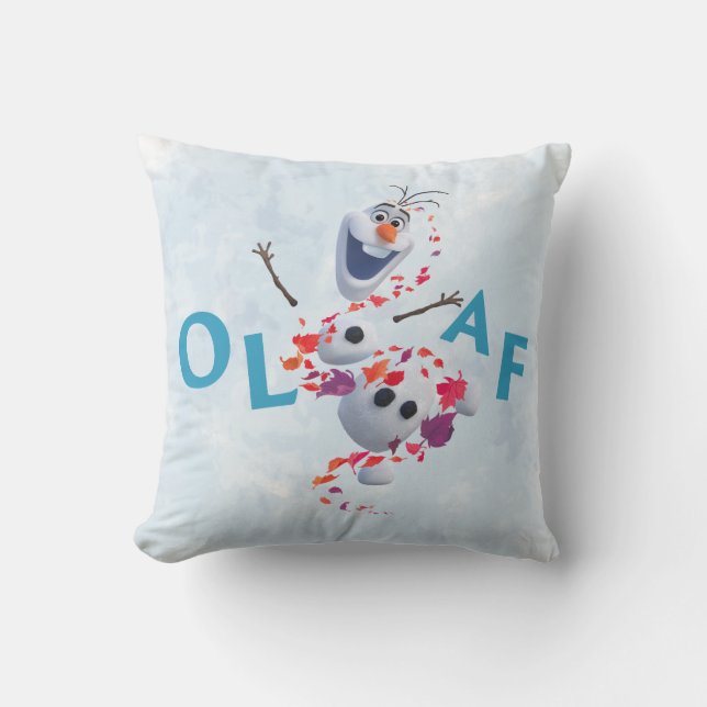 Frozen 2: Olaf In The Breeze Throw Pillow (Front)
