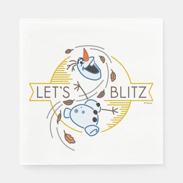 Frozen 2 | Olaf - Let's Blitz Napkin (Front)