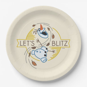 Frozen 2 Olaf - Let's Blitz Paper Plate