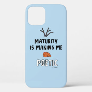 Frozen 2   Olaf "Maturity Is Making Me Poetic" iPhone 12 Case