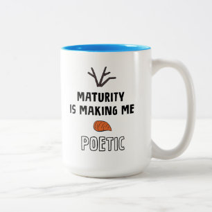 Frozen 2   Olaf "Maturity Is Making Me Poetic" Two-Tone Coffee Mug