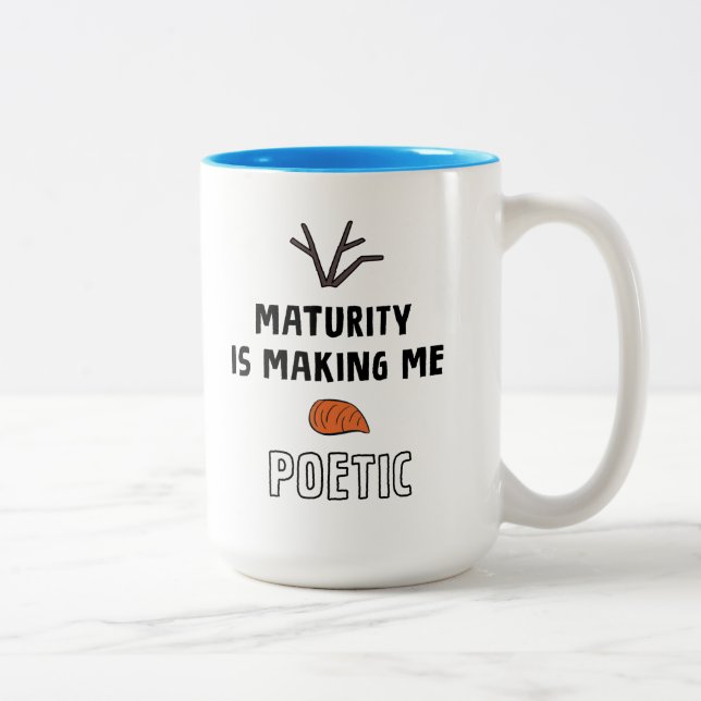 Frozen 2 | Olaf "Maturity Is Making Me Poetic" Two-Tone Coffee Mug (Right)