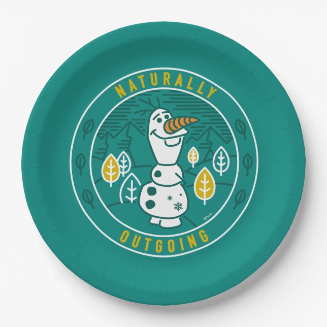 Frozen 2 | Olaf - Naturally Outgoing Paper Plate (Front)