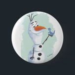 Frozen 2: Olaf | Nature Is Magical 2 Inch Round Button<br><div class="desc">Frozen 2 | Check out this illustrated painting of Olaf holding a salamander,  featuring the words "Nature Is Magical".</div>