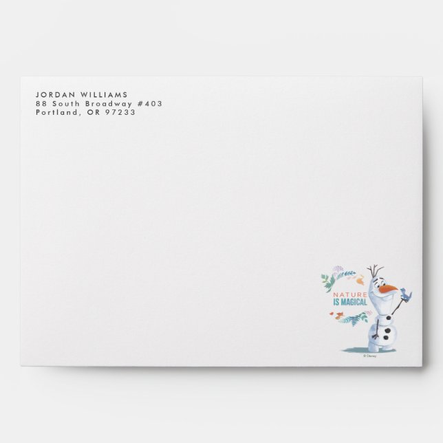 Frozen 2: Olaf | Nature Is Magical Envelope (Front)