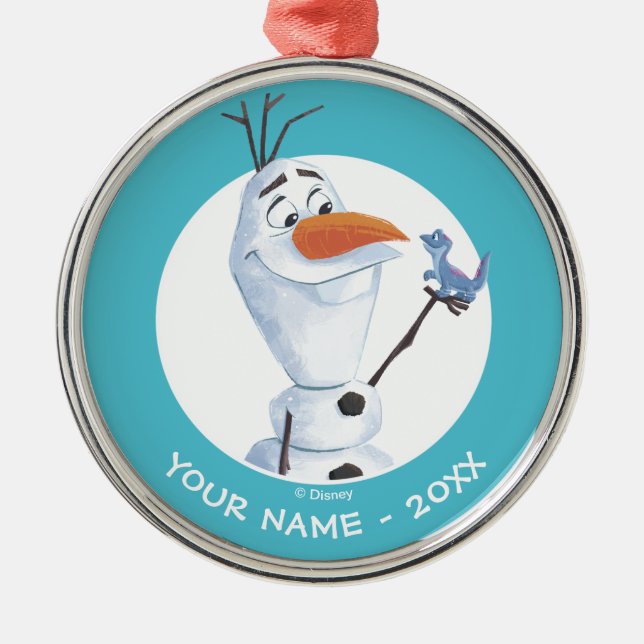 Frozen 2: Olaf | Nature Is Magical Metal Ornament (Front)