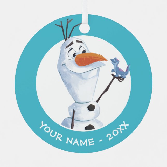 Frozen 2: Olaf | Nature Is Magical Metal Ornament (Front)