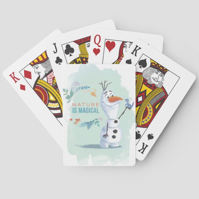 Frozen 2: Olaf | Nature Is Magical Playing Cards (Back)
