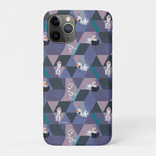 Frozen 2   Olaf Purple Geometric Pattern iPhone 11 Pro Case