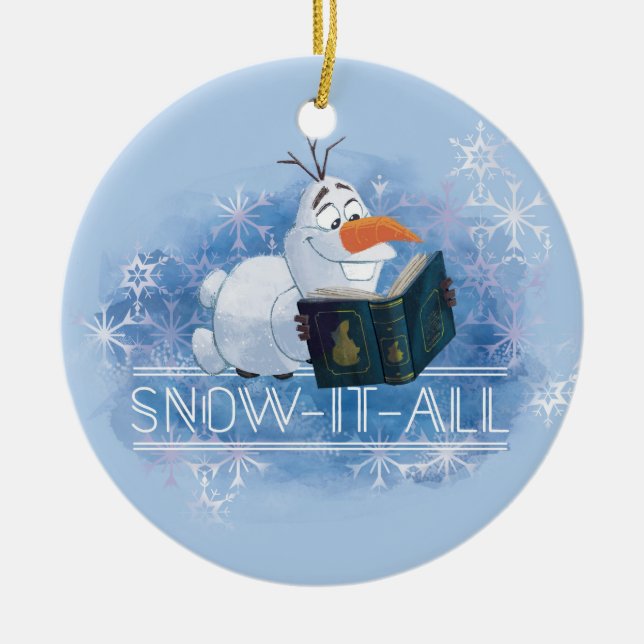 Frozen 2: Olaf | Snow-It-All Ceramic Ornament (Front)
