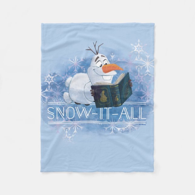 Frozen 2: Olaf | Snow-It-All Fleece Blanket (Front)