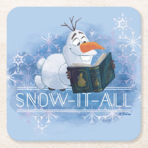 Frozen 2: Olaf   Snow-It-All Square Paper Coaster